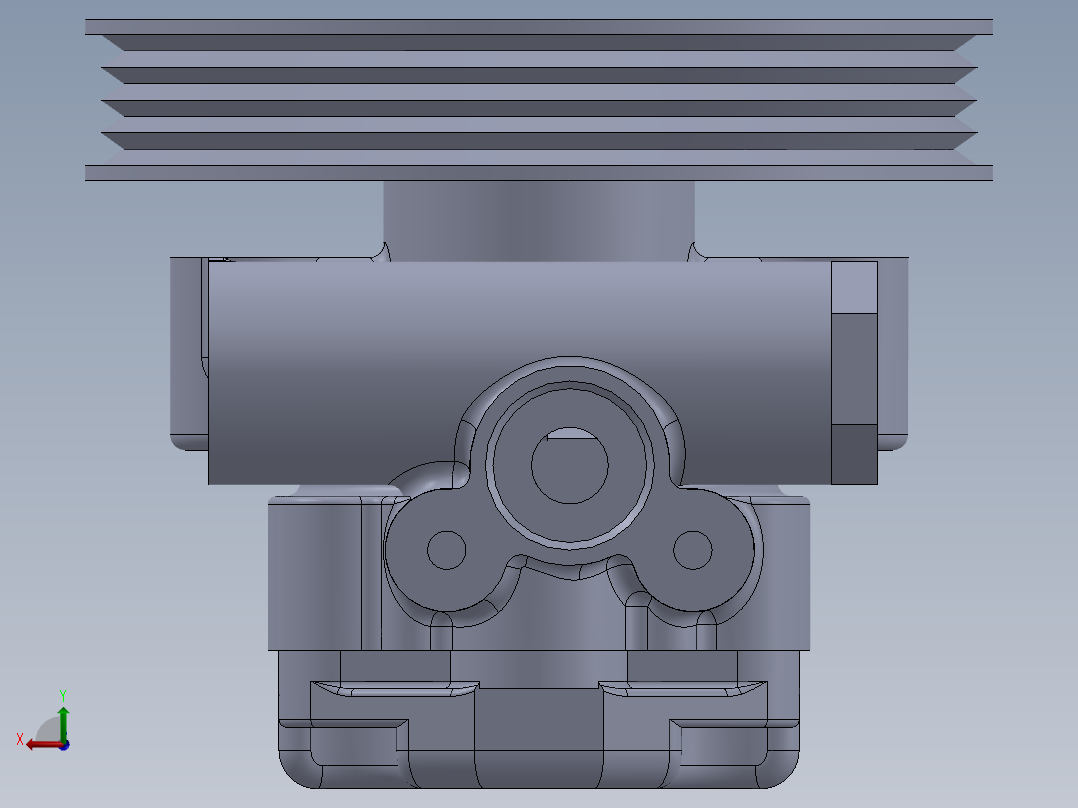 液压叶片泵机构后视图