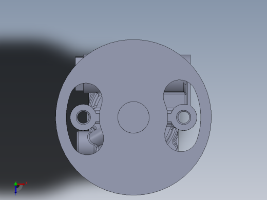液压叶片泵机构俯视缩略图