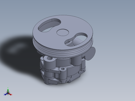 液压叶片泵机构正等轴测缩略图