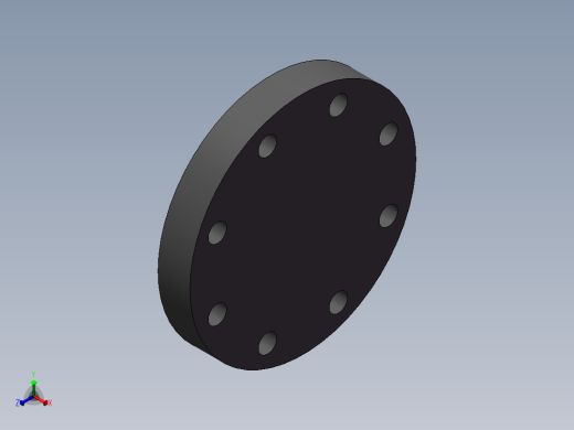 FLANGE-BLIND_DN80_PN10_U-PVC正等轴测缩略图