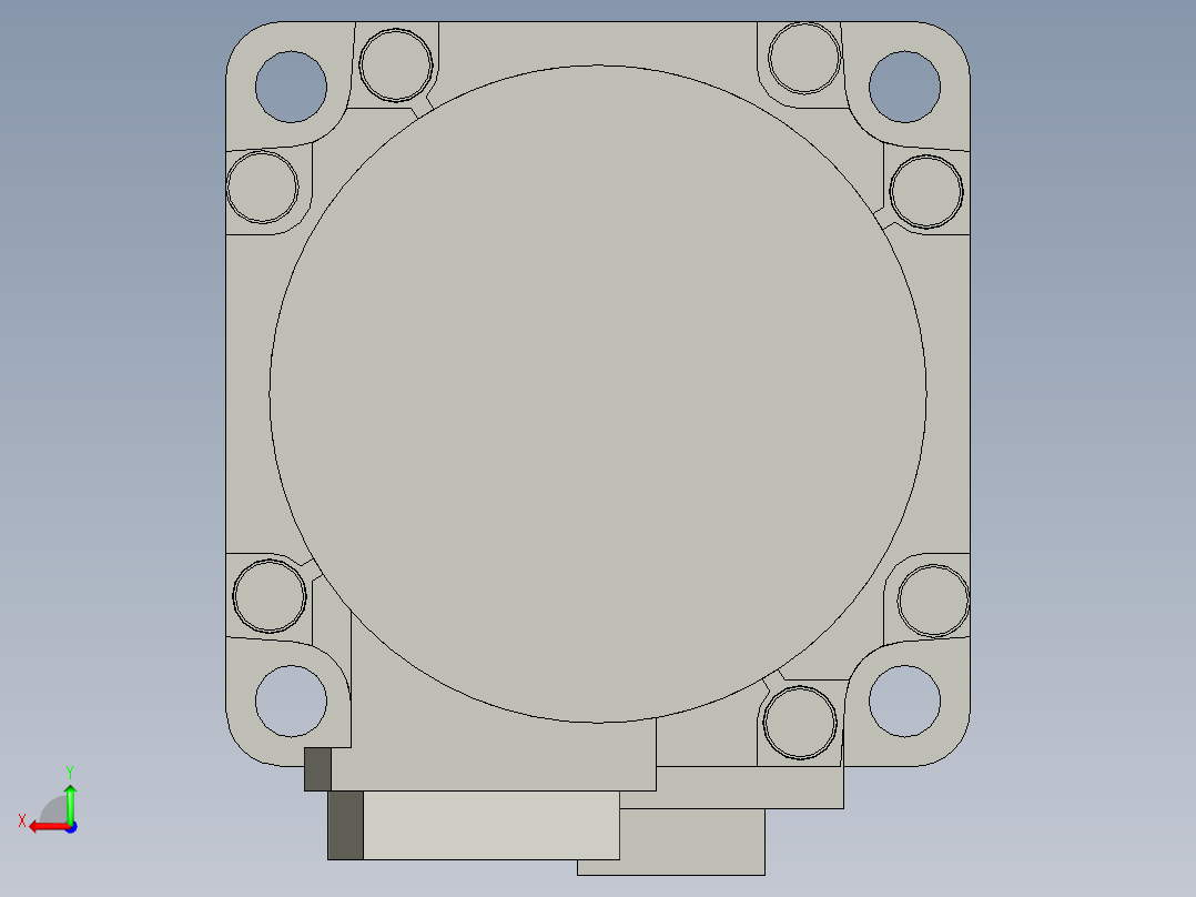 32-三菱400W伺服电机hg-kn43j_-s100_后视图