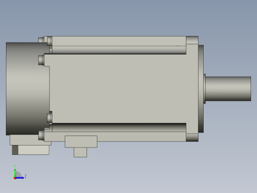 32-三菱400W伺服电机hg-kn43j_-s100_左视缩略图