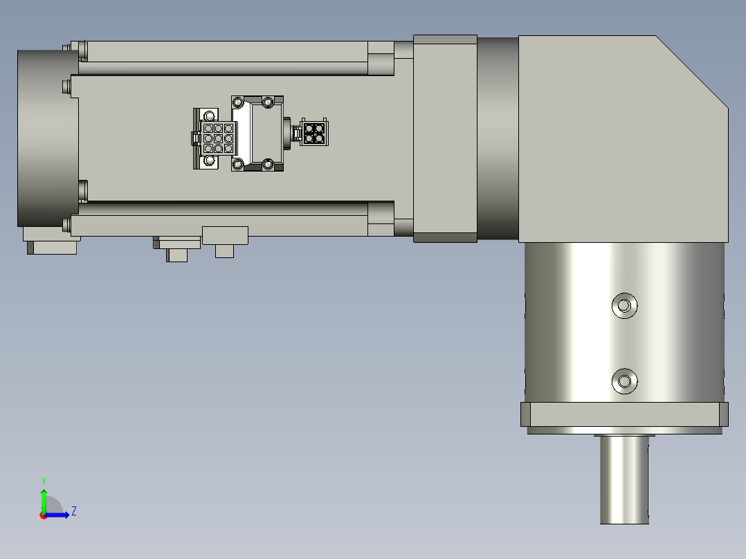750W减速机左视图