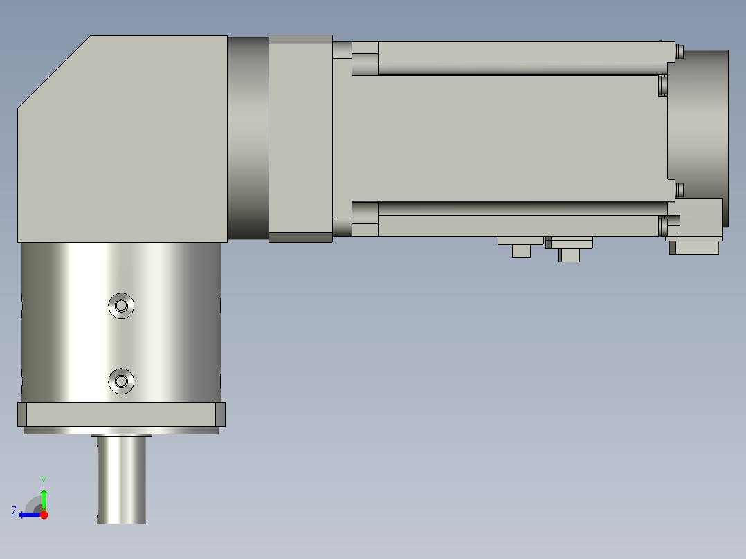 750W减速机右视图