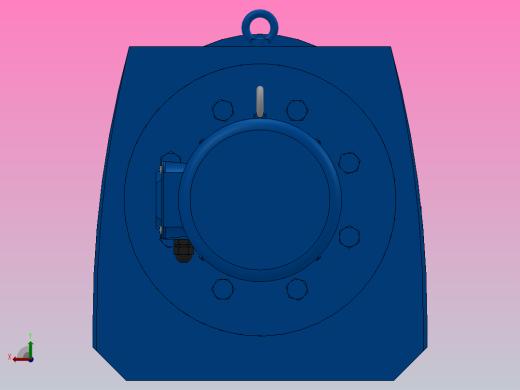 RF167法兰轴伸式安装斜齿轮减速机RF167-Y7.5-8P-132M-M1-0°-Φ550后视缩略图