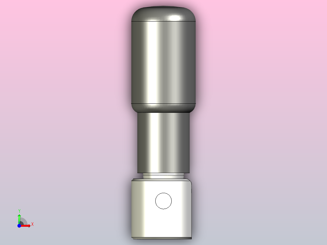 GN7985折叠手柄把手前视图