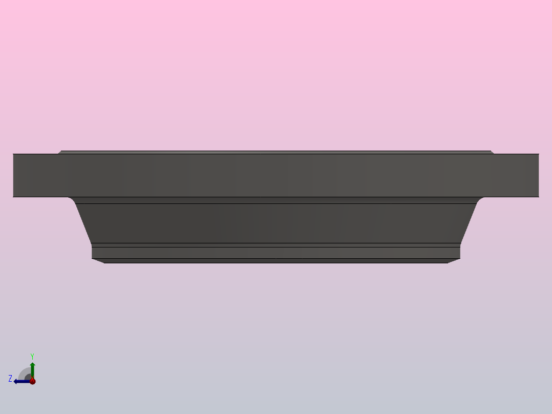 凹凸面对焊钢制管法兰（凹面）_450-40B（系列1）右视图