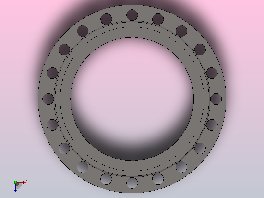 凹凸面对焊钢制管法兰（凹面）_450-40B（系列1）俯视图