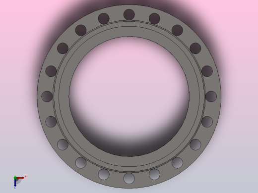 凹凸面对焊钢制管法兰（凹面）_450-40B（系列1）俯视缩略图