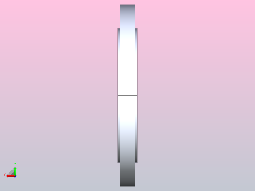 DN150法兰后视图