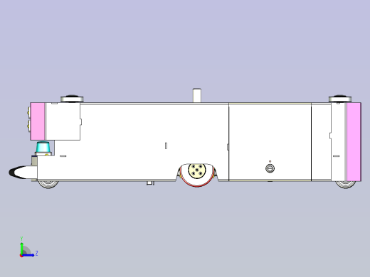 潜伏智能AGV小车模型3D图纸左视缩略图
