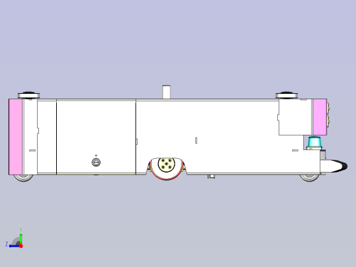 潜伏智能AGV小车模型3D图纸右视缩略图