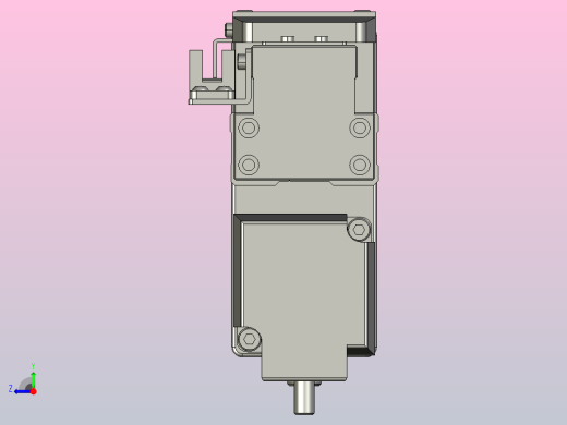 GTH4-L#-200-BM-M05-C3 GTH4内嵌式螺杆滑台 电机后折 TOYO模组右视缩略图