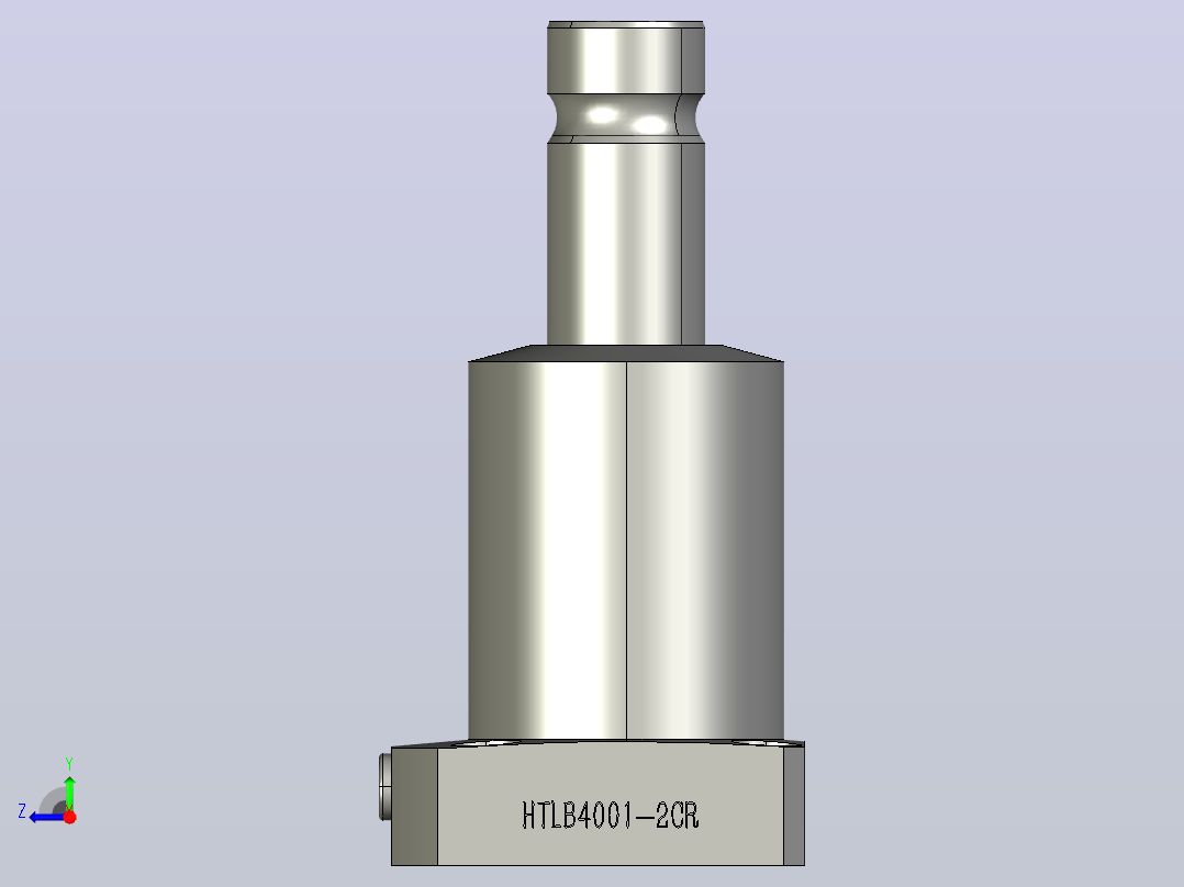 HTLB4001-2CR油压复动旋转夹紧器右视图