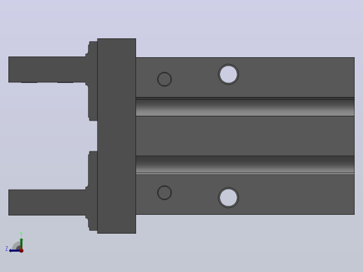 MHZ2平行开闭型气动手指Φ10-Φ40缸径[MHZ2-16DE]右视缩略图