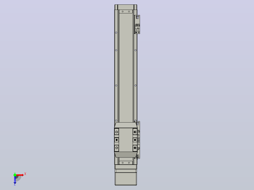 滚珠丝杠直线轴内置导轨TPA-GCR-65-1610C-L300-MP-M40-N3俯视图