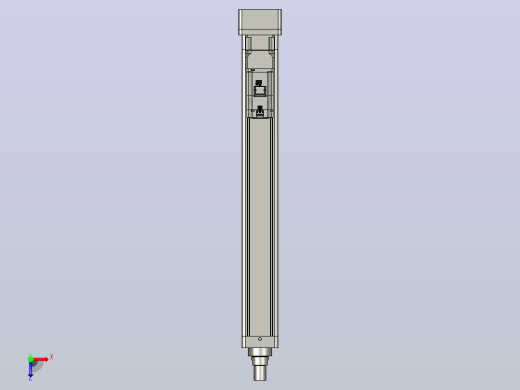 轻载电动缸TPA-ESR100-3210C-L700-MR-W-P75-JX-C3俯视缩略图