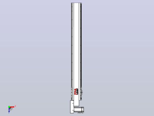 皮带直线轴半封闭可选导轨TPA-HNB-120D-110-L900-ML-C-P40-N3俯视缩略图