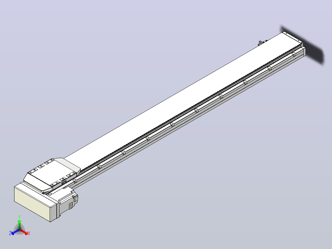 滚珠丝杠直线轴内置导轨TPA-GCR-150-2010C-L1350-ML-M75-N3主视图