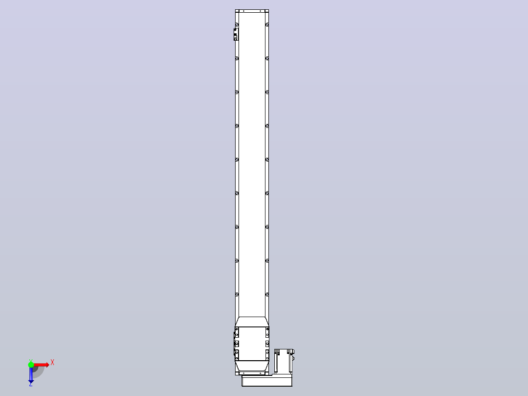 滚珠丝杠直线轴内置导轨TPA-GCR-150-2010C-L1350-ML-M75-N3俯视图