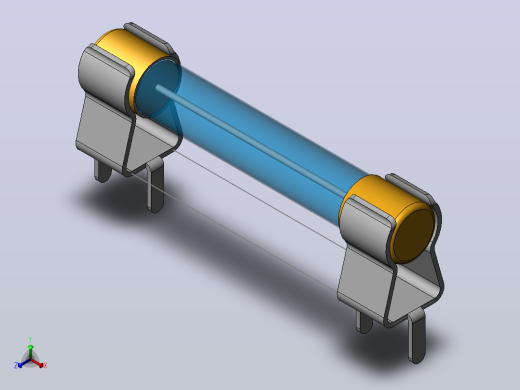 电子器件电容FUSE_2006正等轴测缩略图