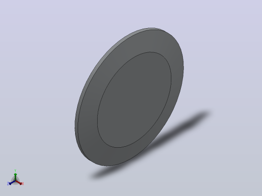 IK27 卡式端盖[IK27-4.5S]盲板正等轴测缩略图