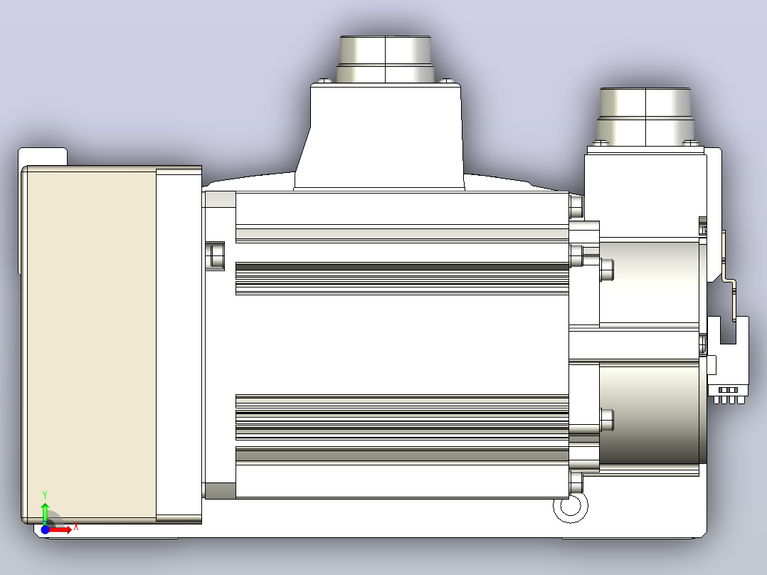皮带直线轴半封闭可选导轨TPA-HNB-220D-176-L2350-ML-Y-P1K-N3前视图