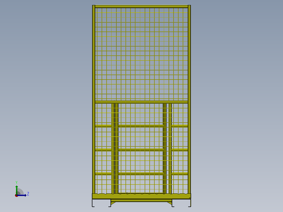 叉车工作平台左视图