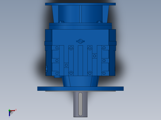 RF137ZP斜齿轮减速机RF137-7.59-M1-P225-Φ550俯视缩略图