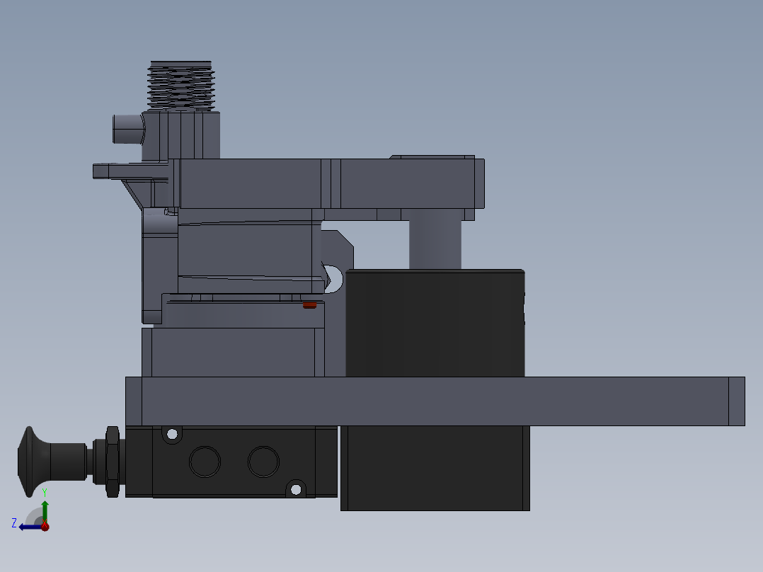 BLF8-01-1阀体加工工装右视图