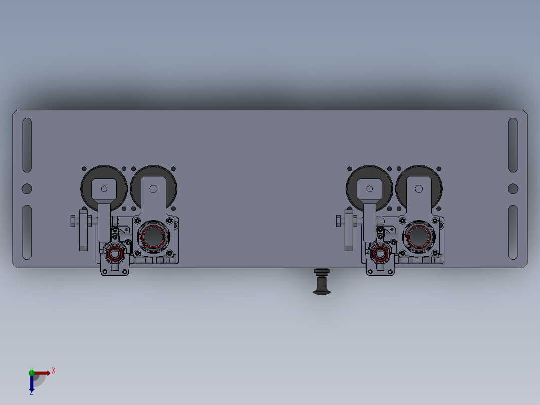 BLF8-01-1阀体加工工装俯视图
