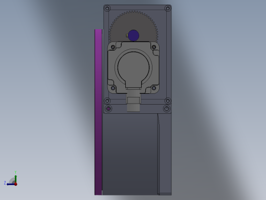 数控回转工作台sw20可编辑右视缩略图