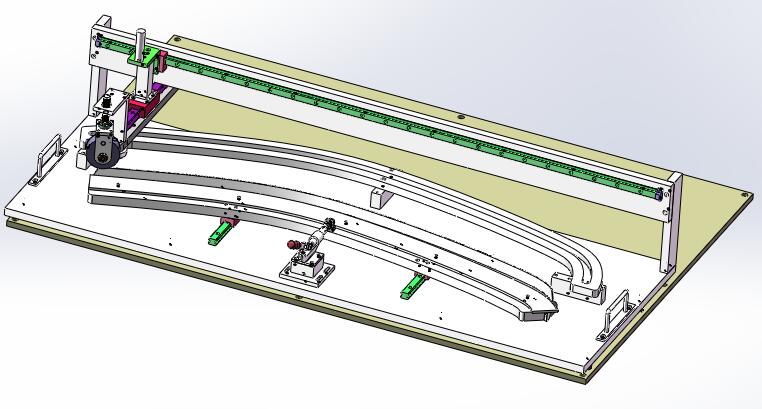 K4导槽前门装光亮工装（sw18可编辑+工程图）