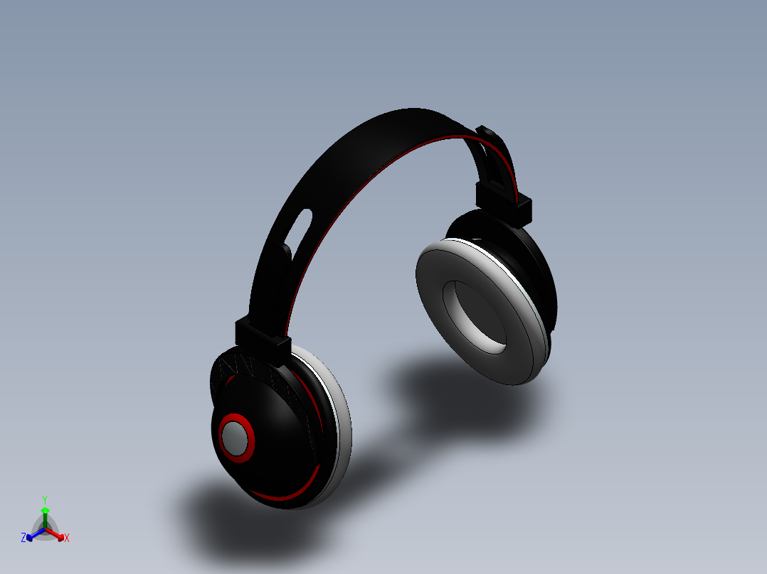 耳机正等轴测图