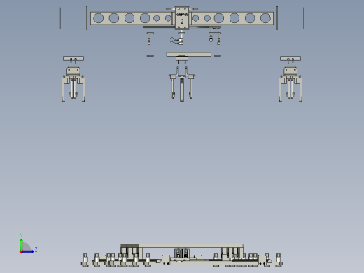 双转台工作站3D数模图纸 STP格式左视缩略图