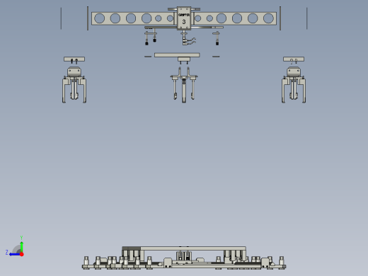 双转台工作站3D数模图纸 STP格式右视缩略图