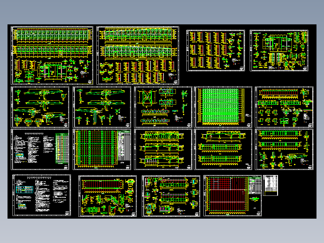 轻钢结构主厂房钢结构设计图