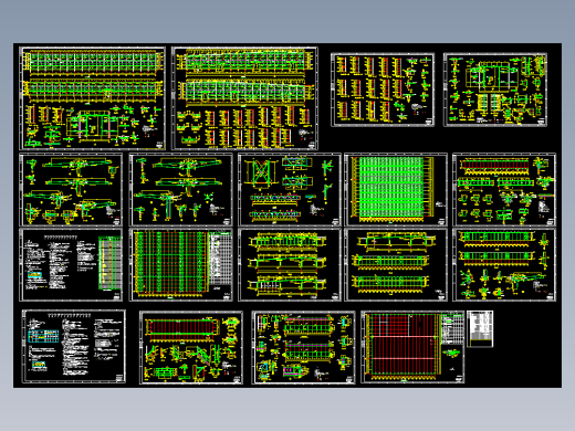 轻钢结构主厂房钢结构设计图