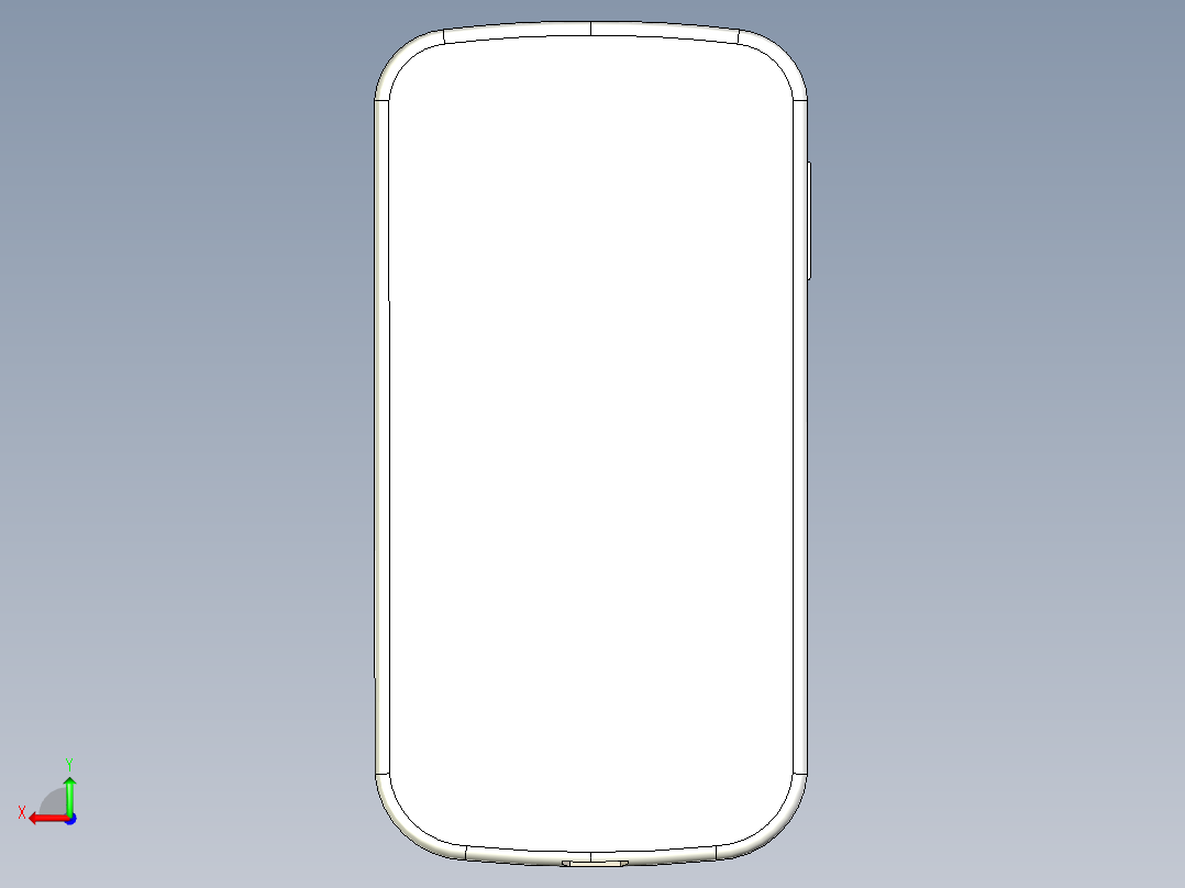 solidworks 三星S3手机模型后视图