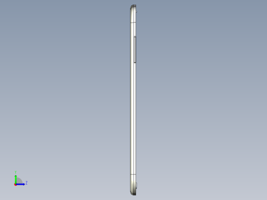 solidworks 三星S3手机模型左视缩略图