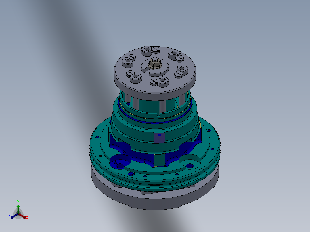 活塞3正等轴测图