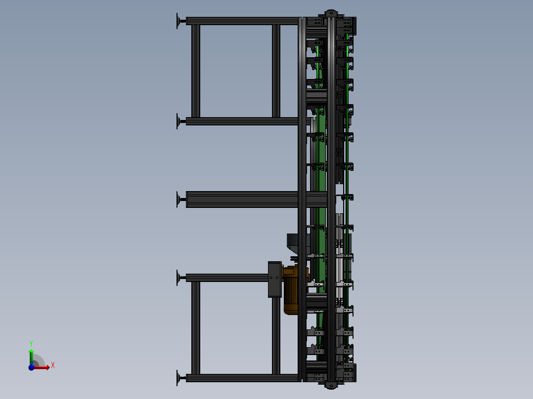 ZDH-PID-001 新型皮带转弯机前视图