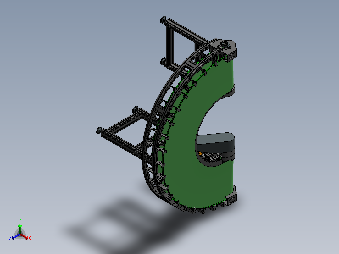 ZDH-PID-001 新型皮带转弯机正等轴测图