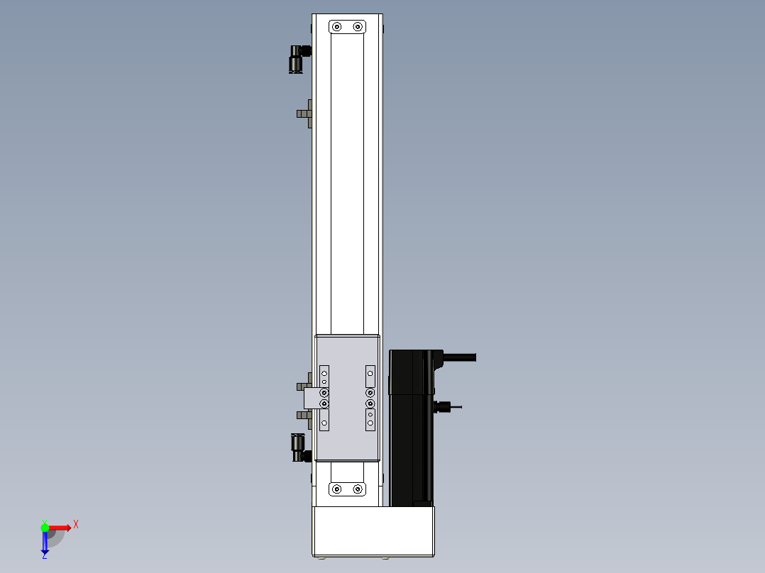 Toyo东佑达直线模组-ECH6-250-BL+煞車-M5俯视图