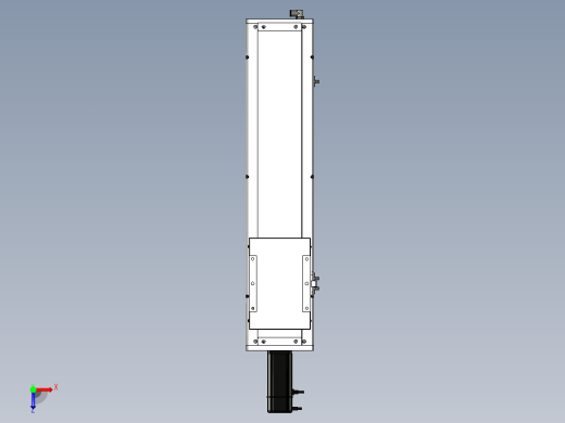 Toyo东佑达直线模组-ECH17-500-BC-400W+煞車俯视缩略图
