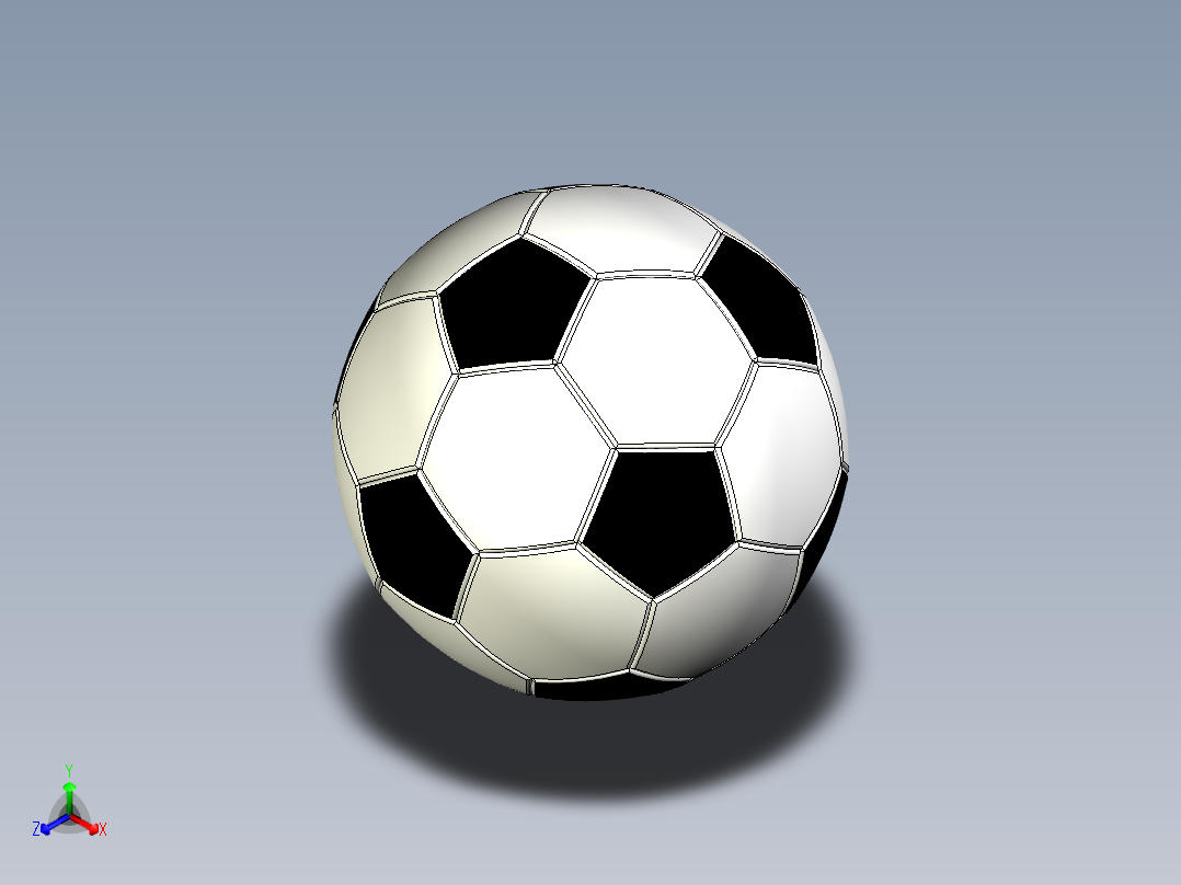 足球正等轴测图
