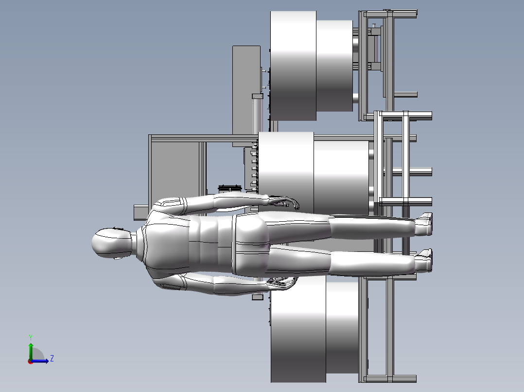 自动化手机壳喷油治具装配机器左视图