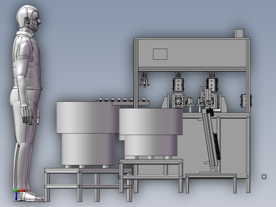 自动化手机壳喷油治具装配机器俯视图