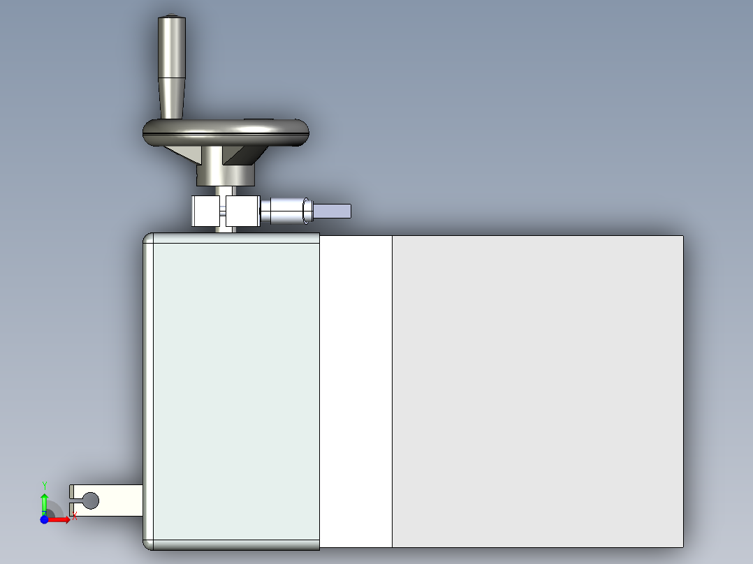 垂直度检测机构前视图