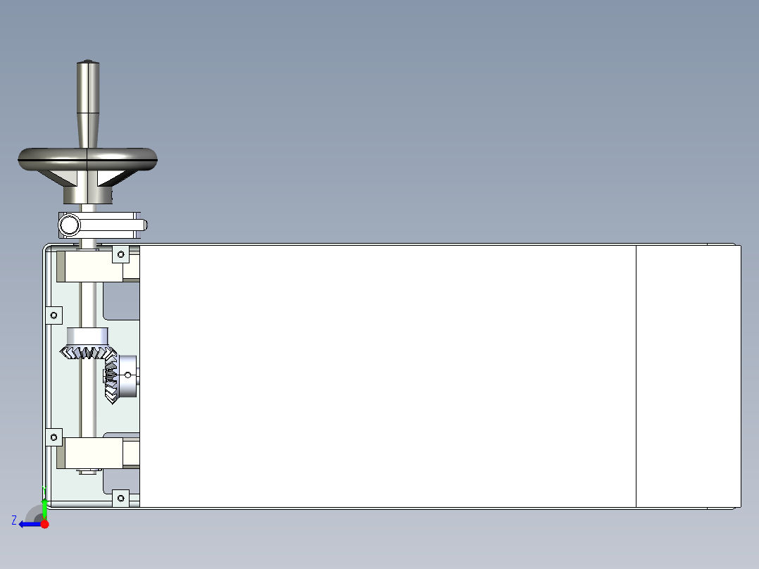 垂直度检测机构右视图